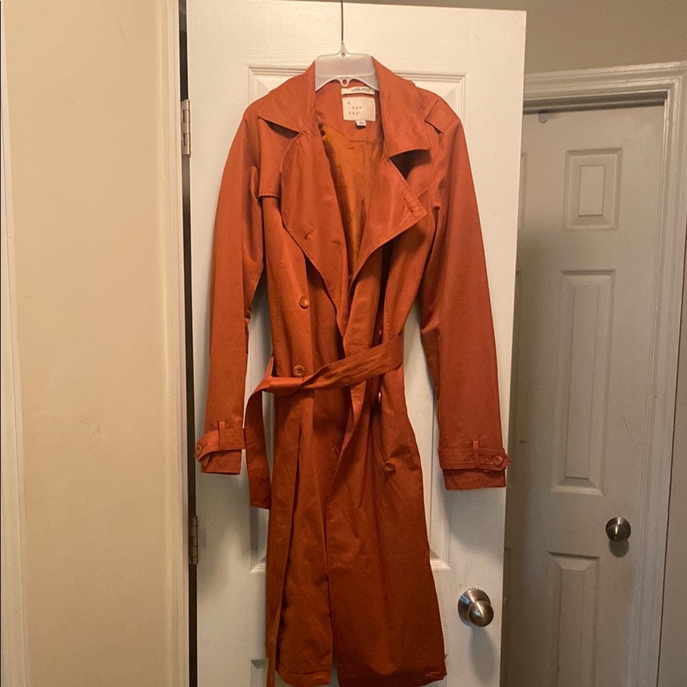 Women's Rust Trench Coat